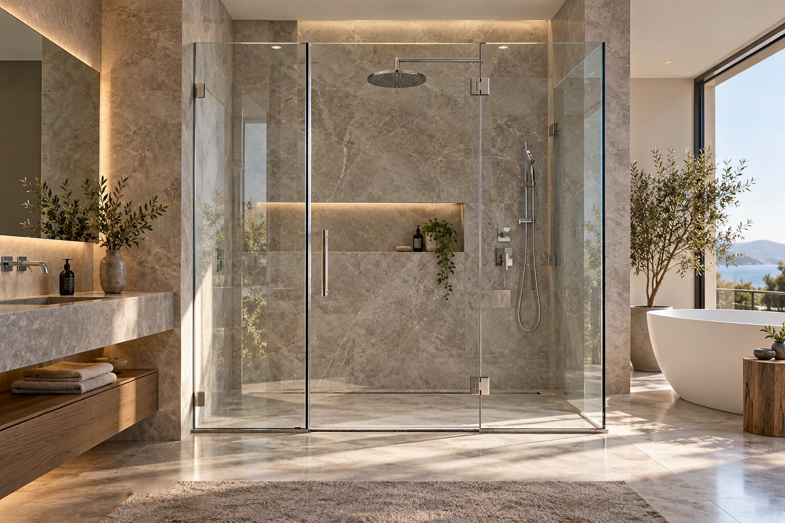 Bộ phụ kiện cabin tắm kính